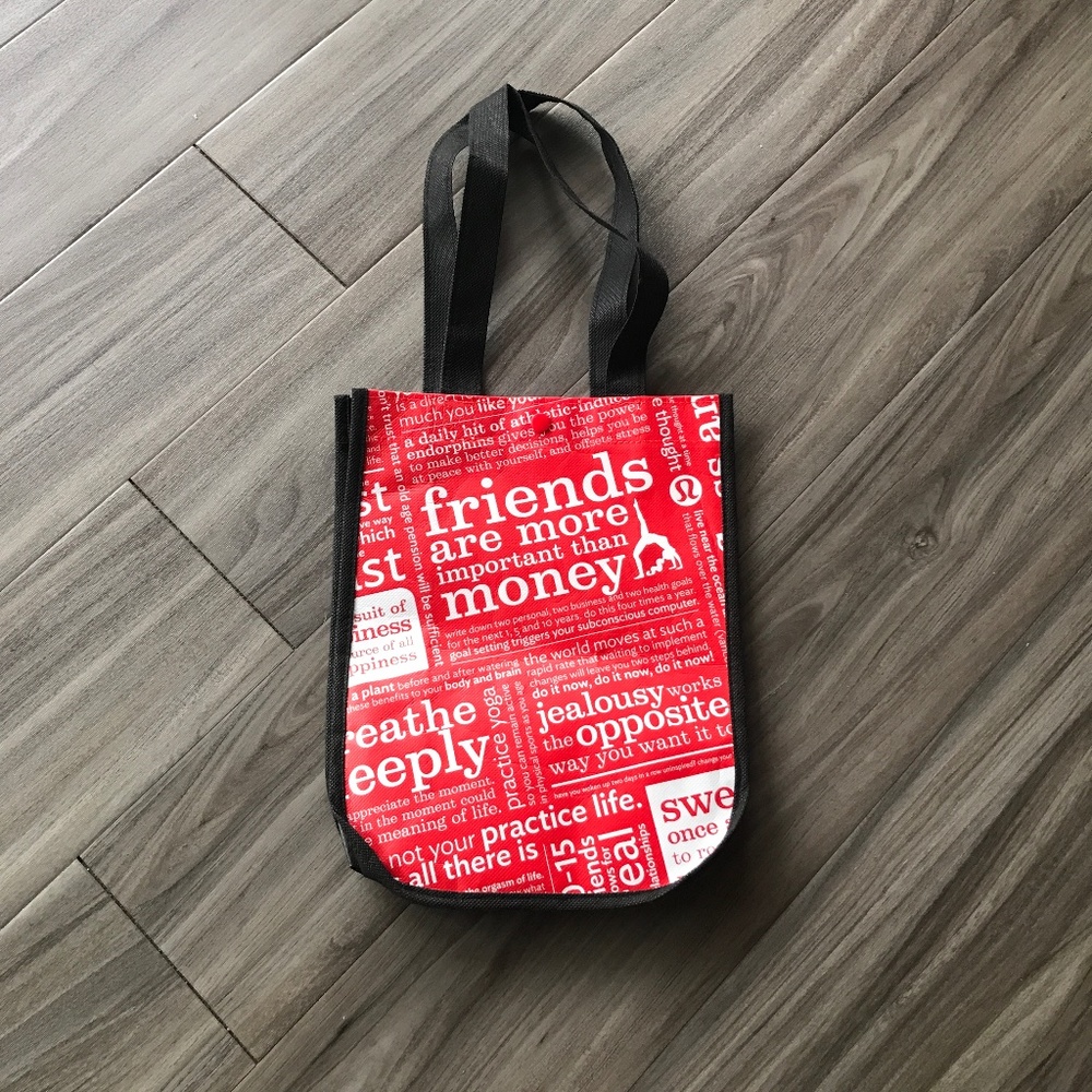 Lululemon Small Tote Bag | Snap Closure